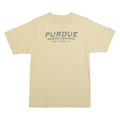 ADIDAS Mens Beige Purdue North Central Softball Graphic T-Shirt S Short Sleeve