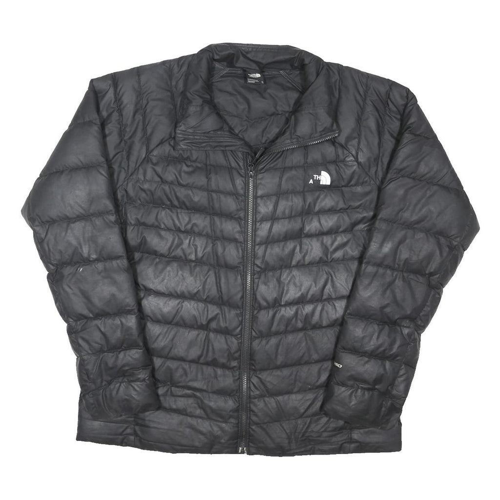 THE NORTH FACE Mens Black Outdoor Jacket XL Polyester Blend Quilted Zip