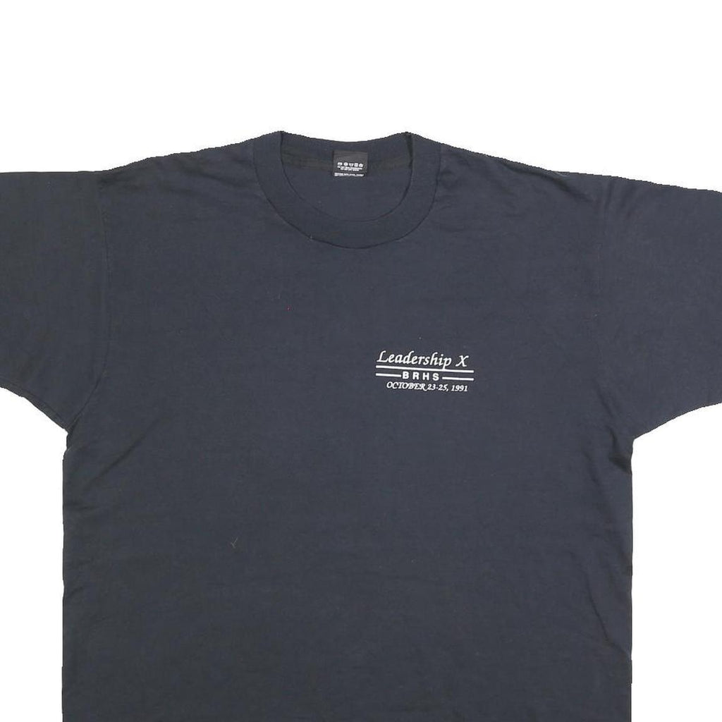 SCREEN STARS BEST Mens Black Graphic T-Shirt XL Short Sleeve Crew Neck