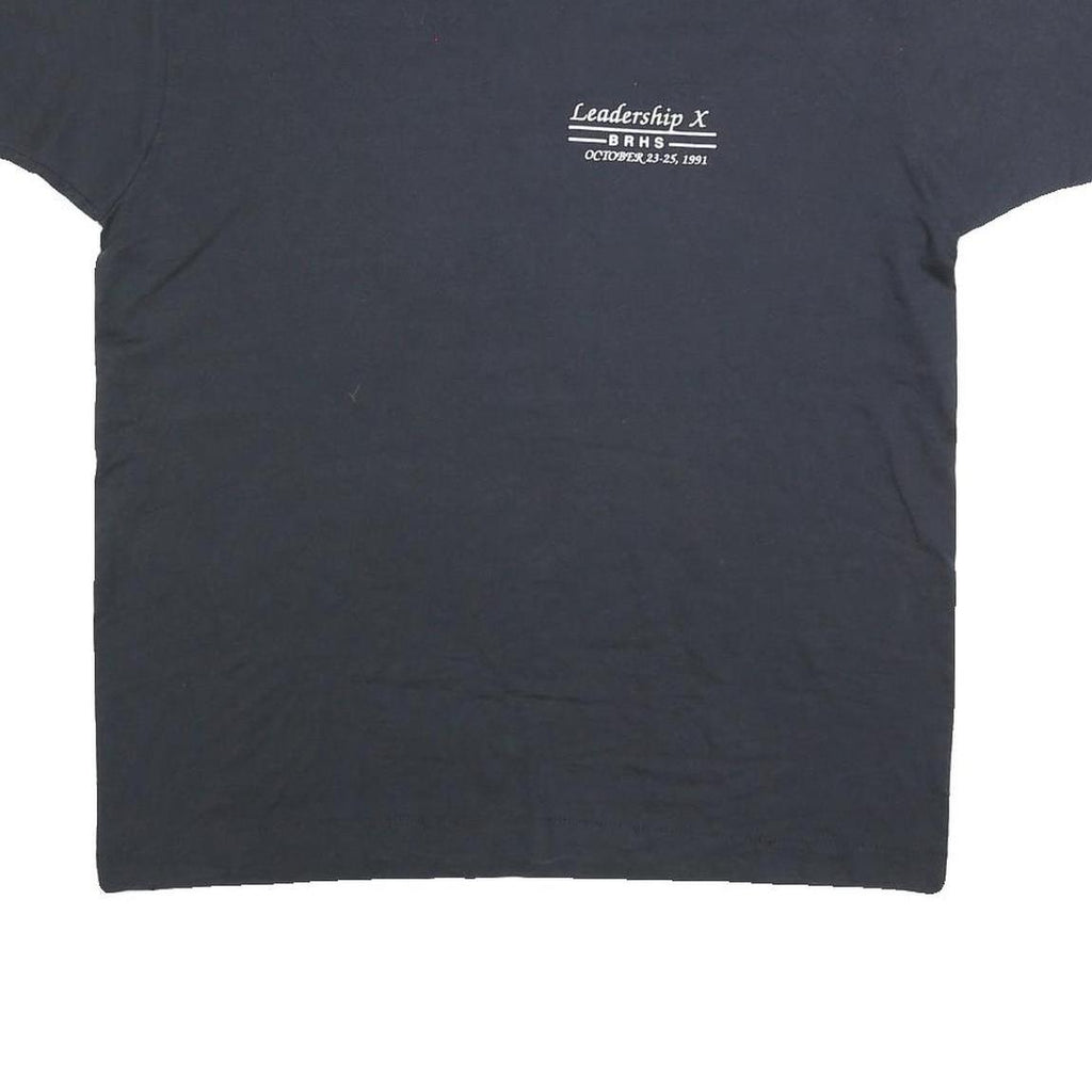 SCREEN STARS BEST Mens Black Graphic T-Shirt XL Short Sleeve Crew Neck