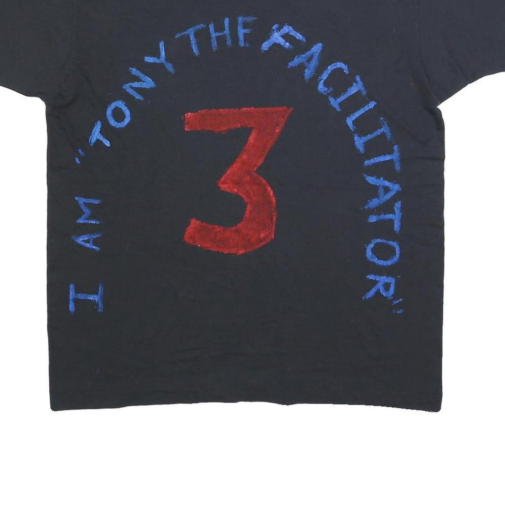 SCREEN STARS BEST Mens Black Graphic T-Shirt XL Short Sleeve Crew Neck