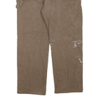 DICKIES Mens Regular Fit Brown Denim Jeans W38 L29 Workwear Cotton Blend Zip