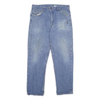 CARHARTT Mens Relaxed Blue Denim Jeans W38 L31 Classic Cotton Zip Pockets