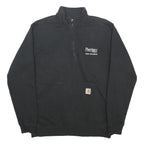 CARHARTT Mens Black Perrigo Sales Operations Half Zip Sweatshirt M Workwear