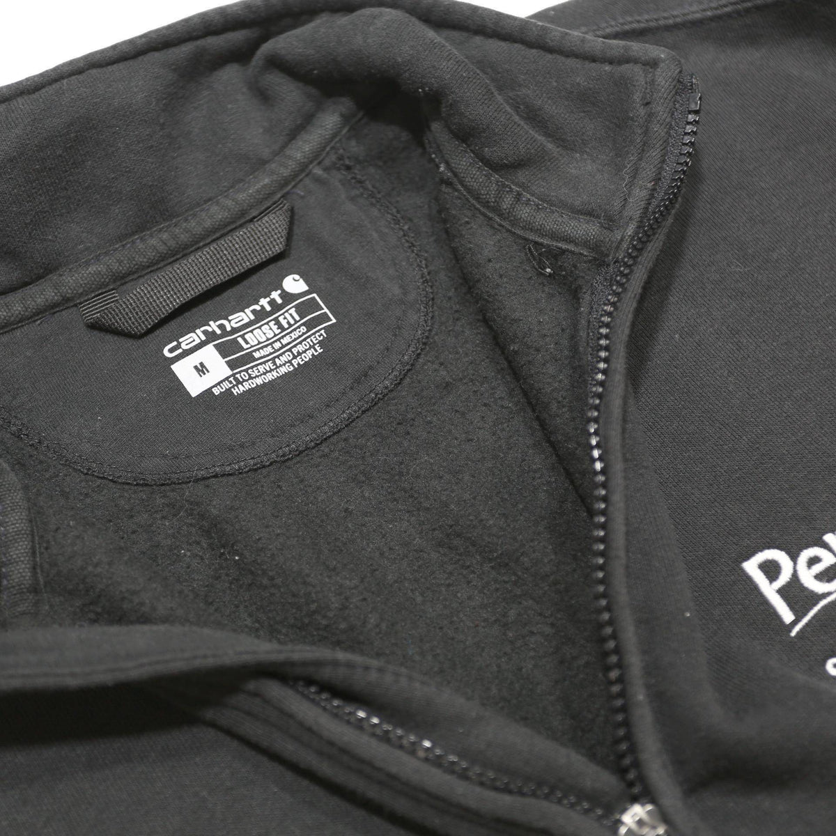 CARHARTT Mens Black Perrigo Sales Operations Half Zip Sweatshirt M Workwear