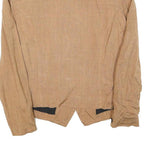 CITY WEAR Womens Beige Button Jacket XS Viscose Plain Casual Stylish