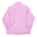 LOOK & BUY Womens Pink Casual Zip Jacket L Polyester Blend Lightweight