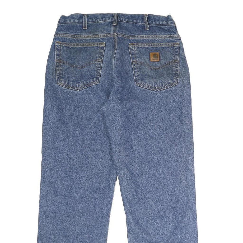 CARHARTT Mens Jeans Blue Regular Straight Denim Medium W33 L30 Workwear