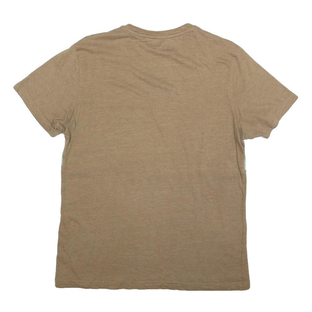 LEVI'S Mens Beige White & Mint Graphic T-Shirt M Short Sleeve Crew Neck Casual