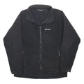 BERGHAUS Mens Black Outdoor Jacket XL Polyester Blend Zip Plain Casual Warm