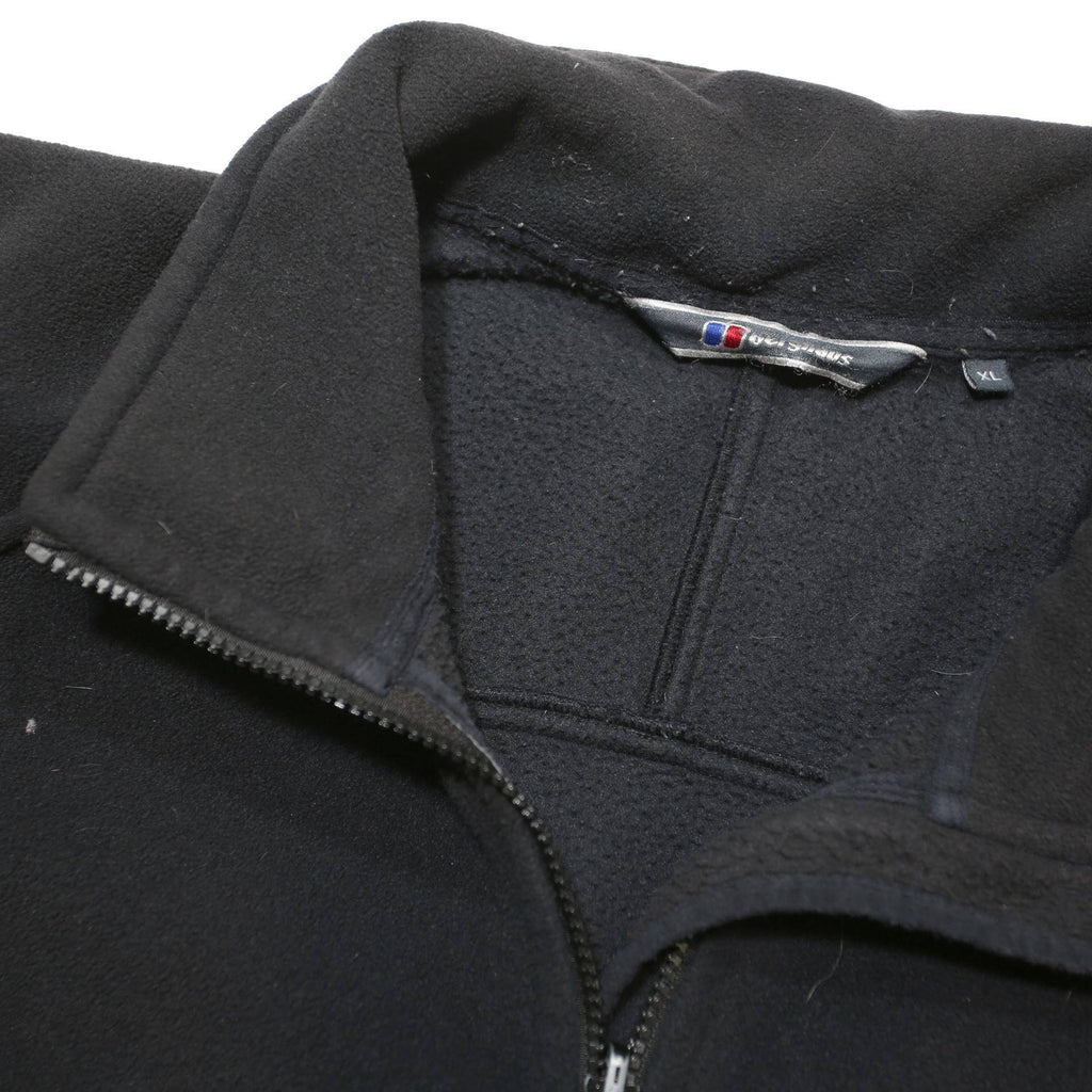 BERGHAUS Mens Black Outdoor Jacket XL Polyester Blend Zip Plain Casual Warm