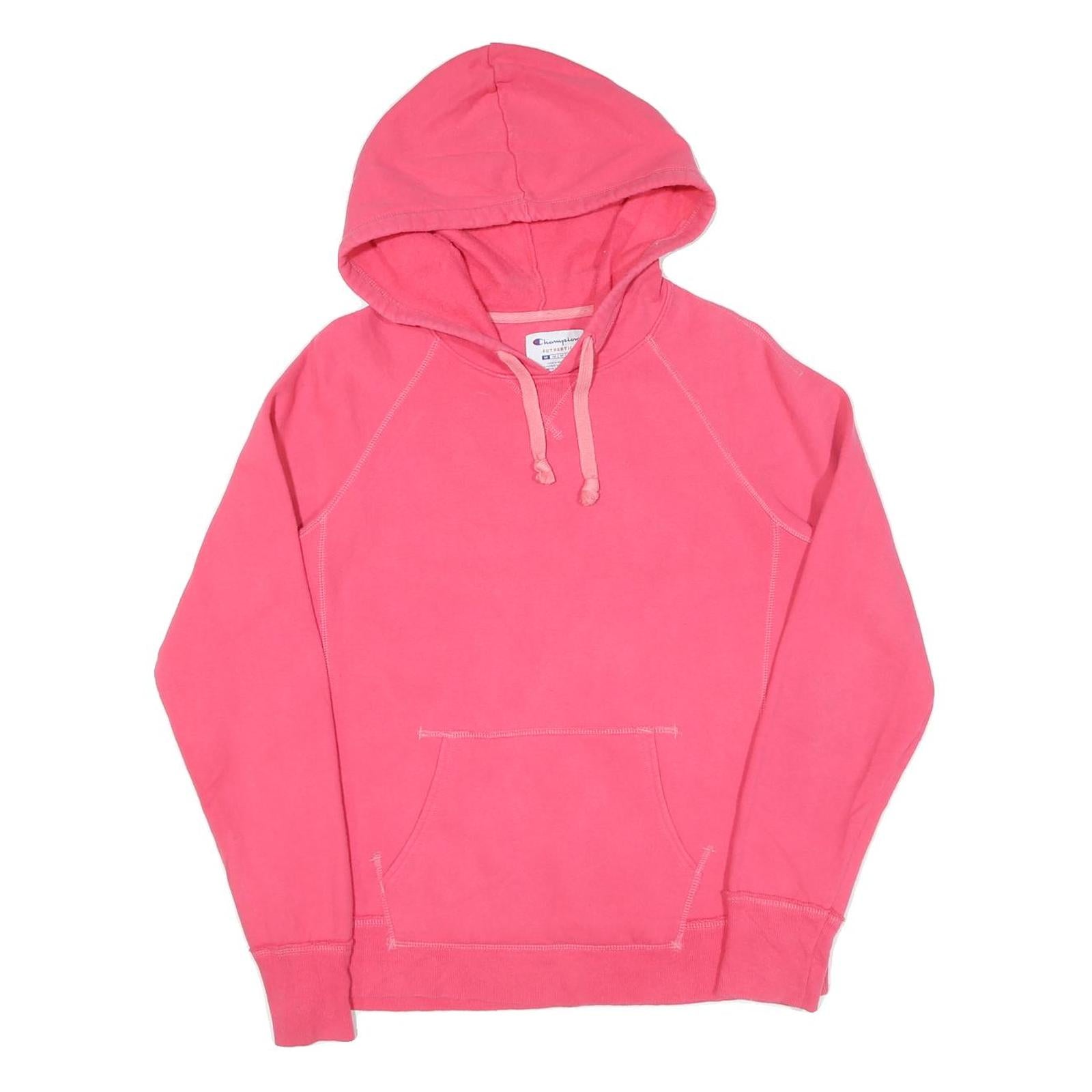 CHAMPION Womens Pink Hoodie M Casual Cotton Pullover Sweatshirt