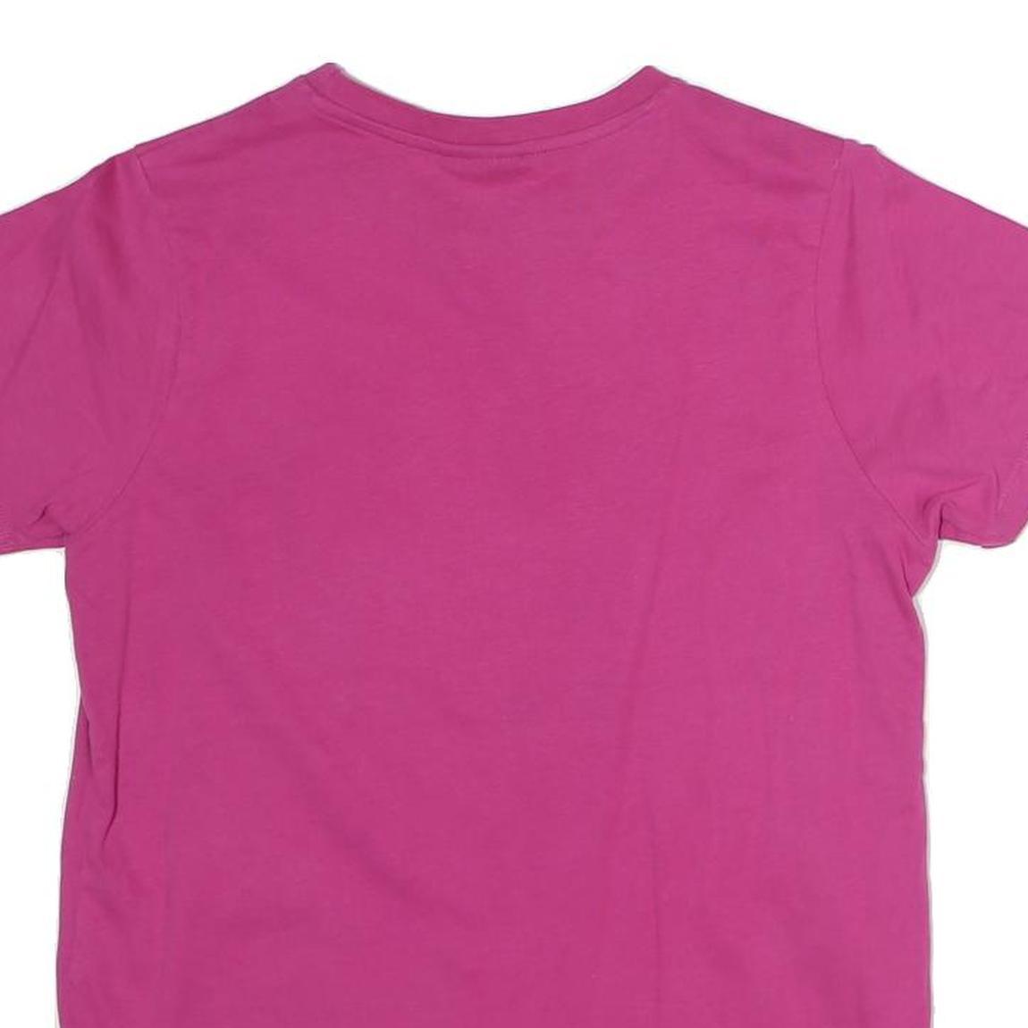 ELLESSE Womens Pink Cotton Graphic T-Shirt S Short Sleeve Crew Neck Casual