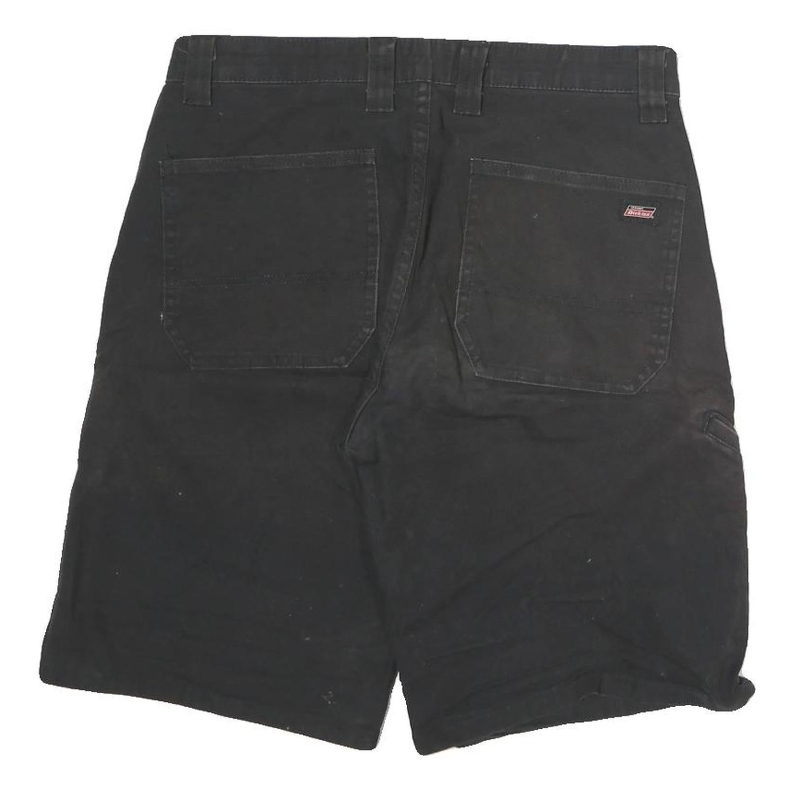 DICKIES Mens Shorts Black Casual L W32 Durable Cotton Workwear