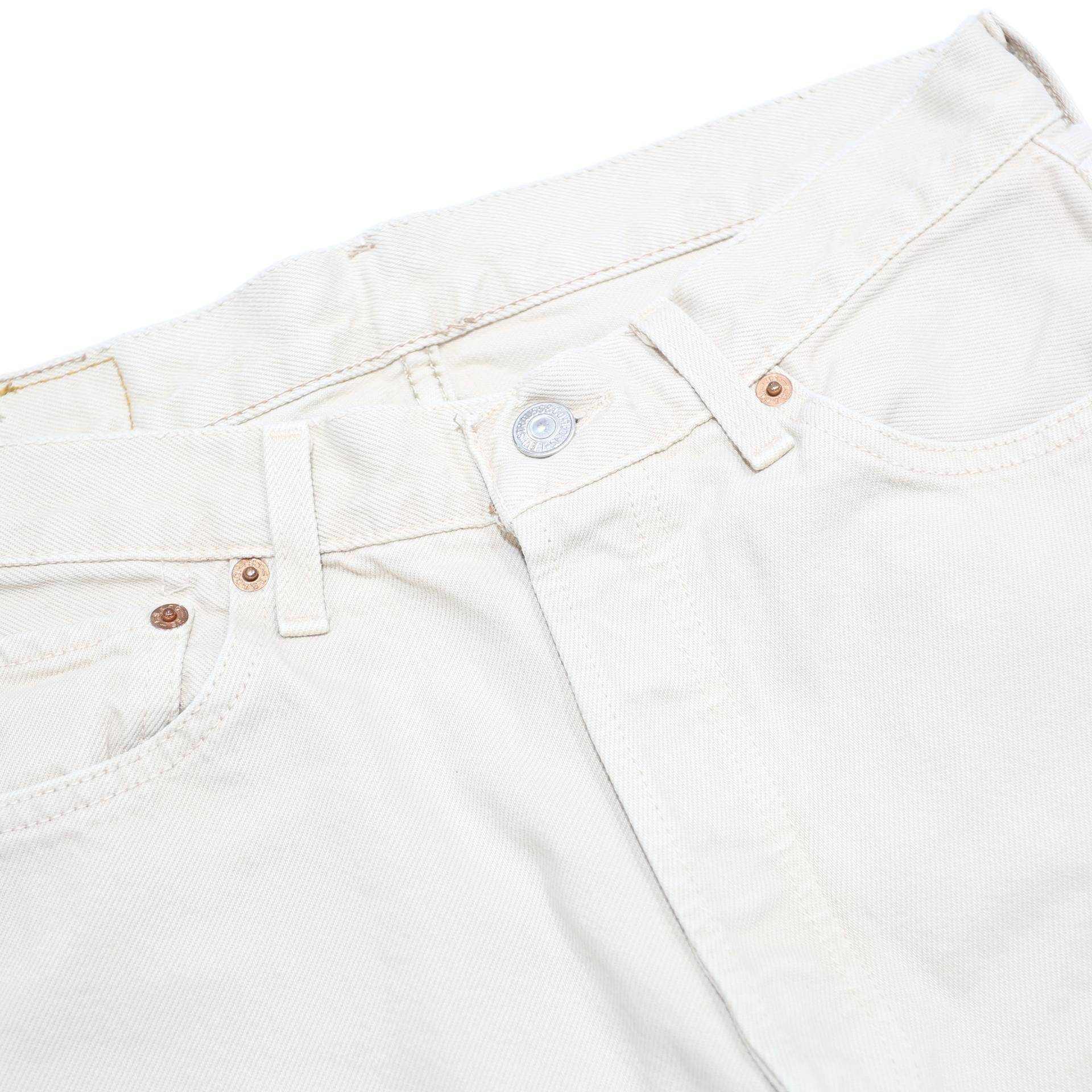 LEVI'S Womens White Cotton Casual Shorts M W30 Classic Fit Denim Summer