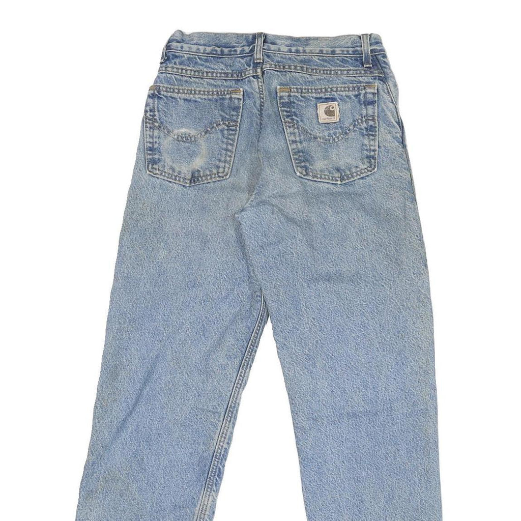 CARHARTT Mens Light Blue Regular Fit Straight Denim Jeans W28 L30 Classic Cotton