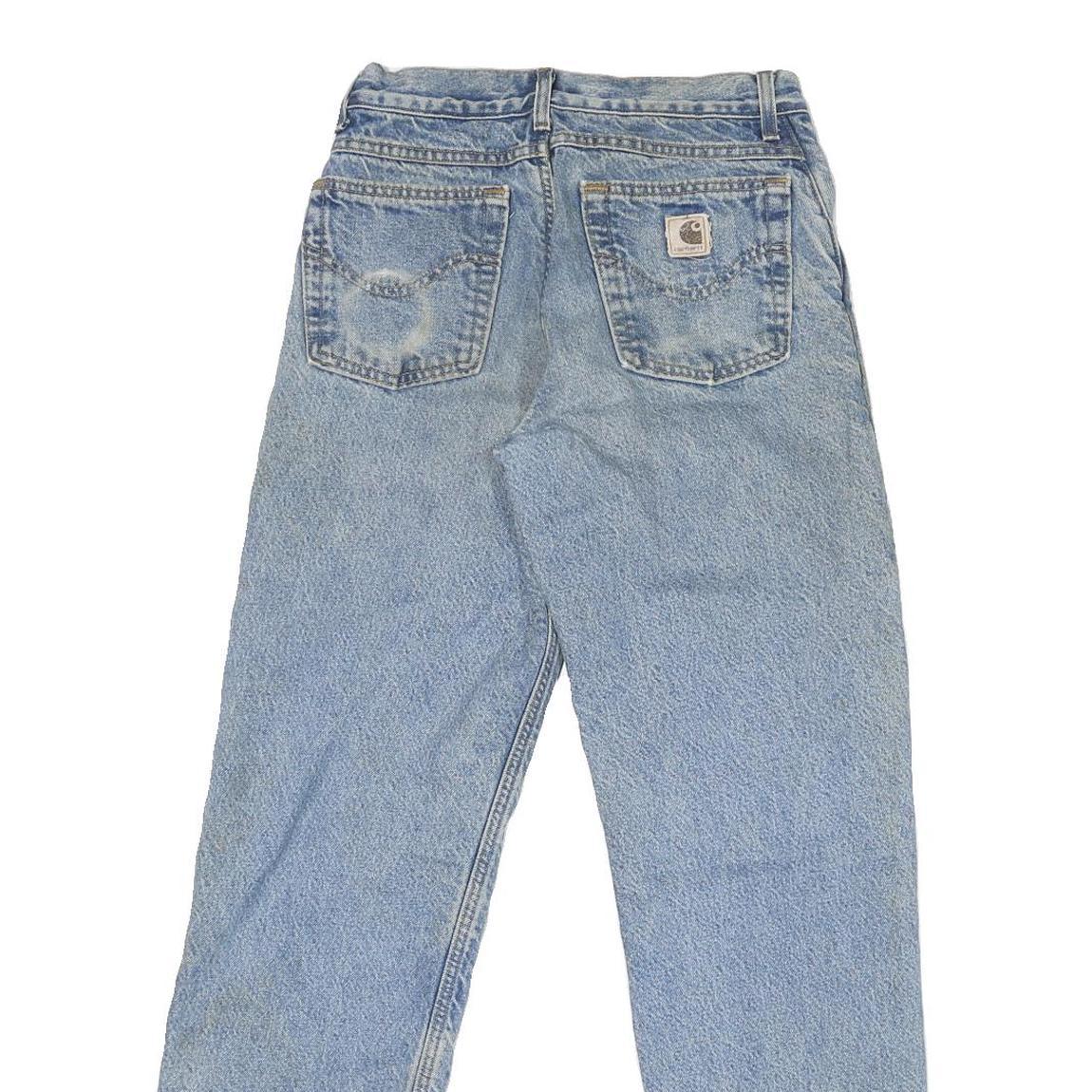 CARHARTT Mens Light Blue Regular Fit Straight Denim Jeans W28 L30 Classic Cotton