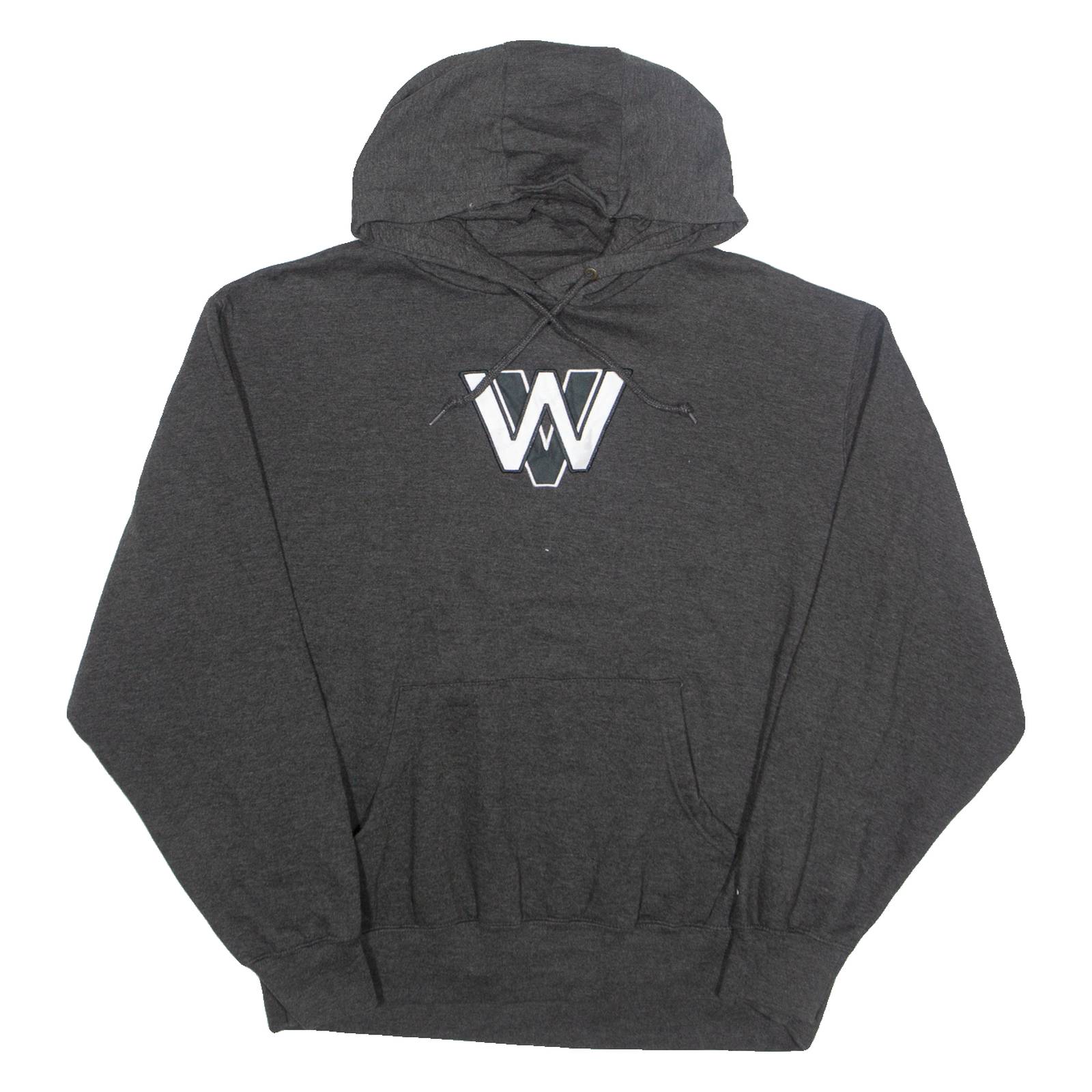 BLUE 84 WV Mens Grey Hoodie 90s L