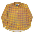 ODLO Womens Shirt Yellow Check Long Sleeve M
