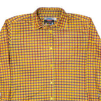 ODLO Womens Shirt Yellow Check Long Sleeve M