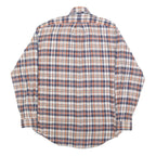 RALPH LAUREN Mens Blue & Orange Check Shirt M Classic Cotton Long Sleeve Button