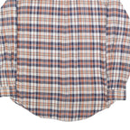 RALPH LAUREN Mens Blue & Orange Check Shirt M Classic Cotton Long Sleeve Button