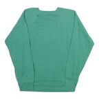 HANES Womens Green Sweatshirt L Cotton Blend Crew Neck Pullover Autumn Leaves