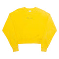 CHAMPION Womens Sweatshirt Yellow S