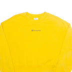 CHAMPION Womens Sweatshirt Yellow S