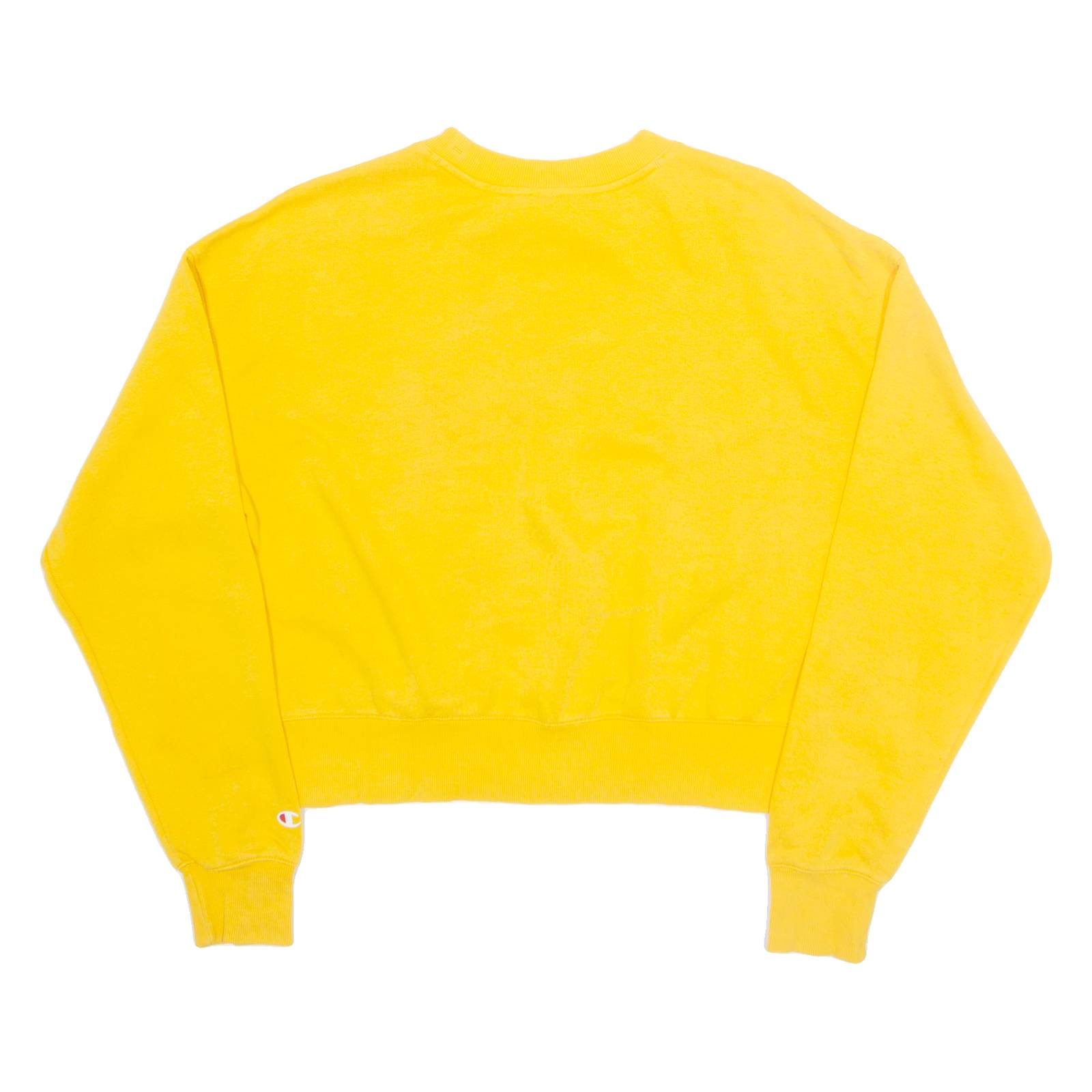 CHAMPION Womens Sweatshirt Yellow S