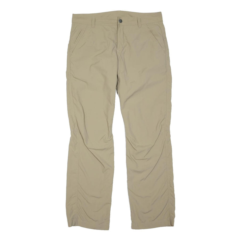 JACK WOLFSKIN Womens Beige Regular Fit Straight Leg Trousers W34 L31 Outdoor