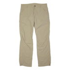 JACK WOLFSKIN Womens Beige Regular Fit Straight Leg Trousers W34 L31 Outdoor