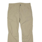 JACK WOLFSKIN Womens Beige Regular Fit Straight Leg Trousers W34 L31 Outdoor