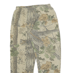 Mens Joggers Beige Camouflage L W28 L29 Casual Cotton Blend Elastic Waist