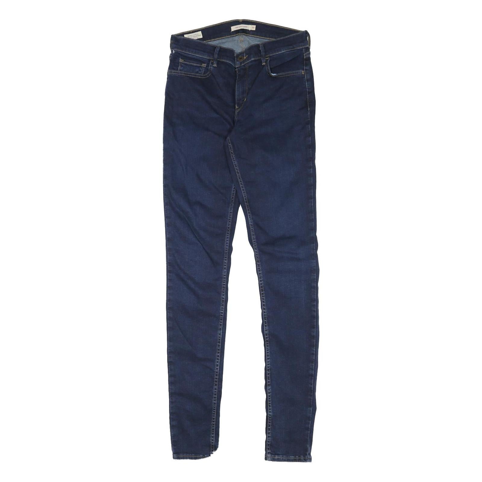 LEVI'S 710 Womens Jeans Blue Slim Skinny Denim Medium W27 L33 Stylish Stretch