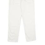 DARK SQUARE Womens Cotton White Classic Straight Trousers W28 L34 Comfortable