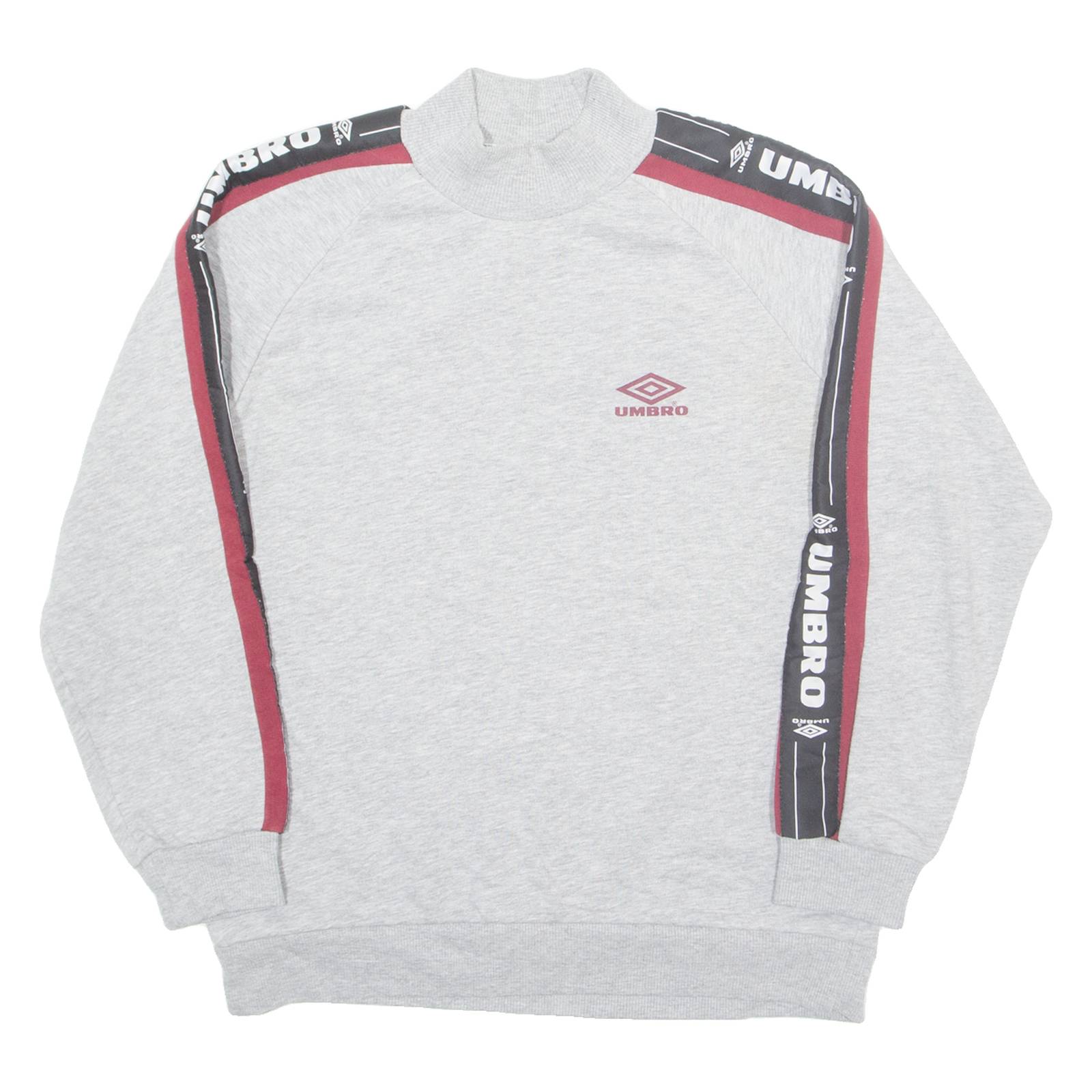 UMBRO Mens Sweatshirt Grey High Neck XS
