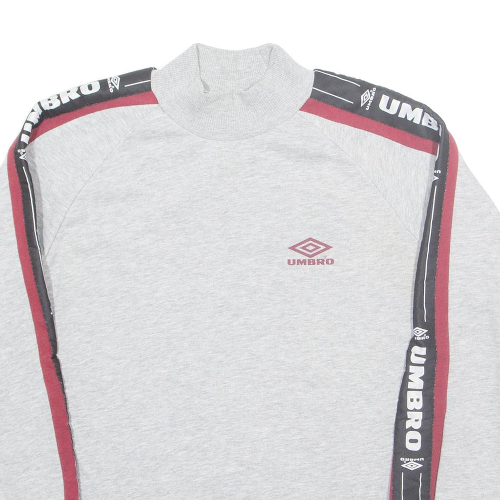 UMBRO Mens Sweatshirt Grey High Neck XS