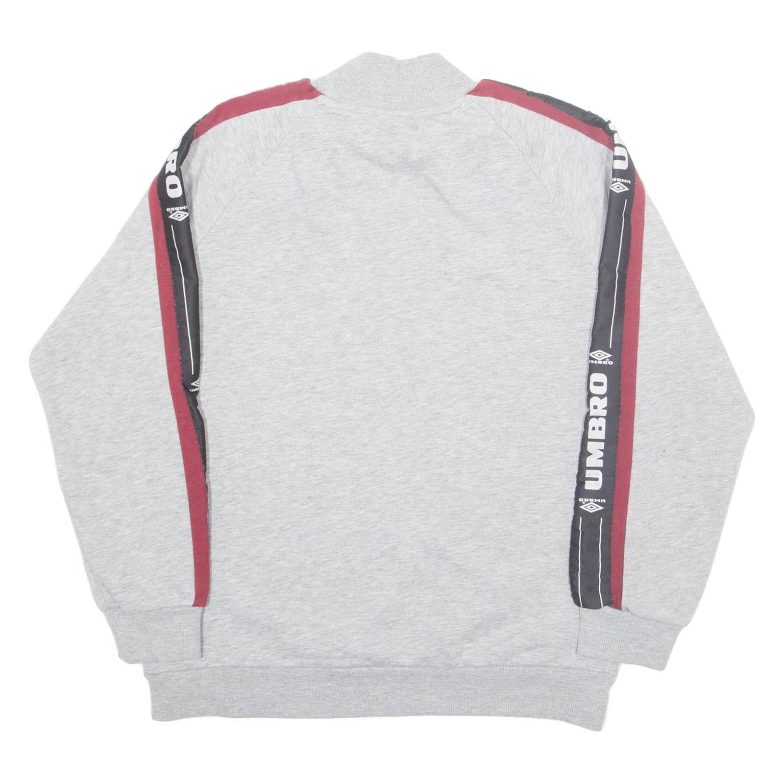 UMBRO Mens Sweatshirt Grey High Neck XS