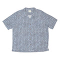 LL BEAN Mens Blue Shirt L Cotton Casual Summer Patterned Button Shirt