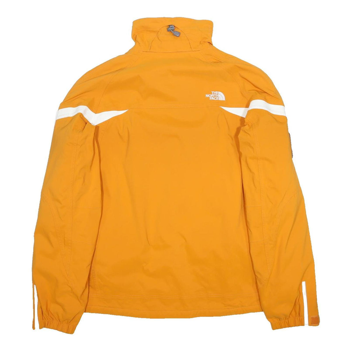 THE NORTH FACE Mens Yellow & White Outdoor Jacket XL Nylon Zip Plain Casual
