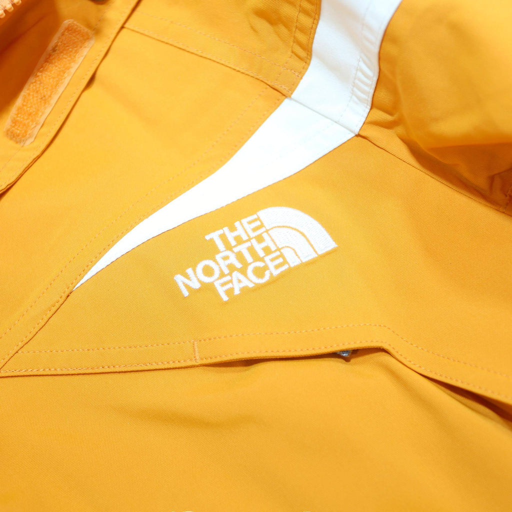 THE NORTH FACE Mens Yellow & White Outdoor Jacket XL Nylon Zip Plain Casual