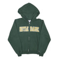 CHAMPION Mens Green Notre Dame Full Zip Hoodie XS Cotton Blend Casual