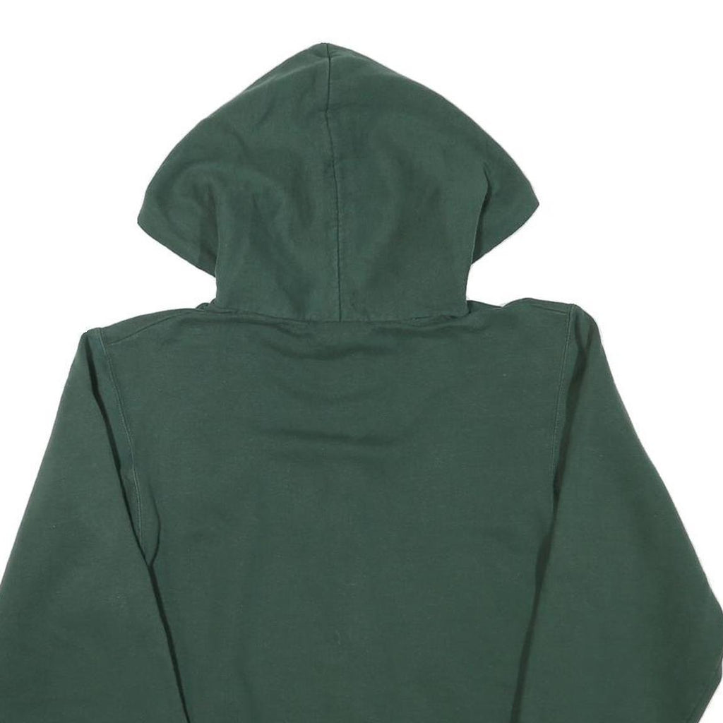 CHAMPION Mens Green Notre Dame Full Zip Hoodie XS Cotton Blend Casual