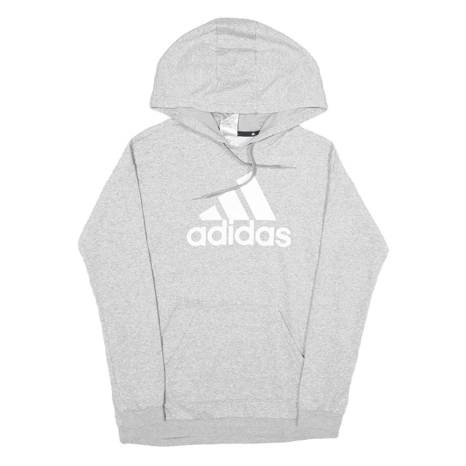 ADIDAS Womens Grey Hoodie XS Cotton Blend Casual Sportswear