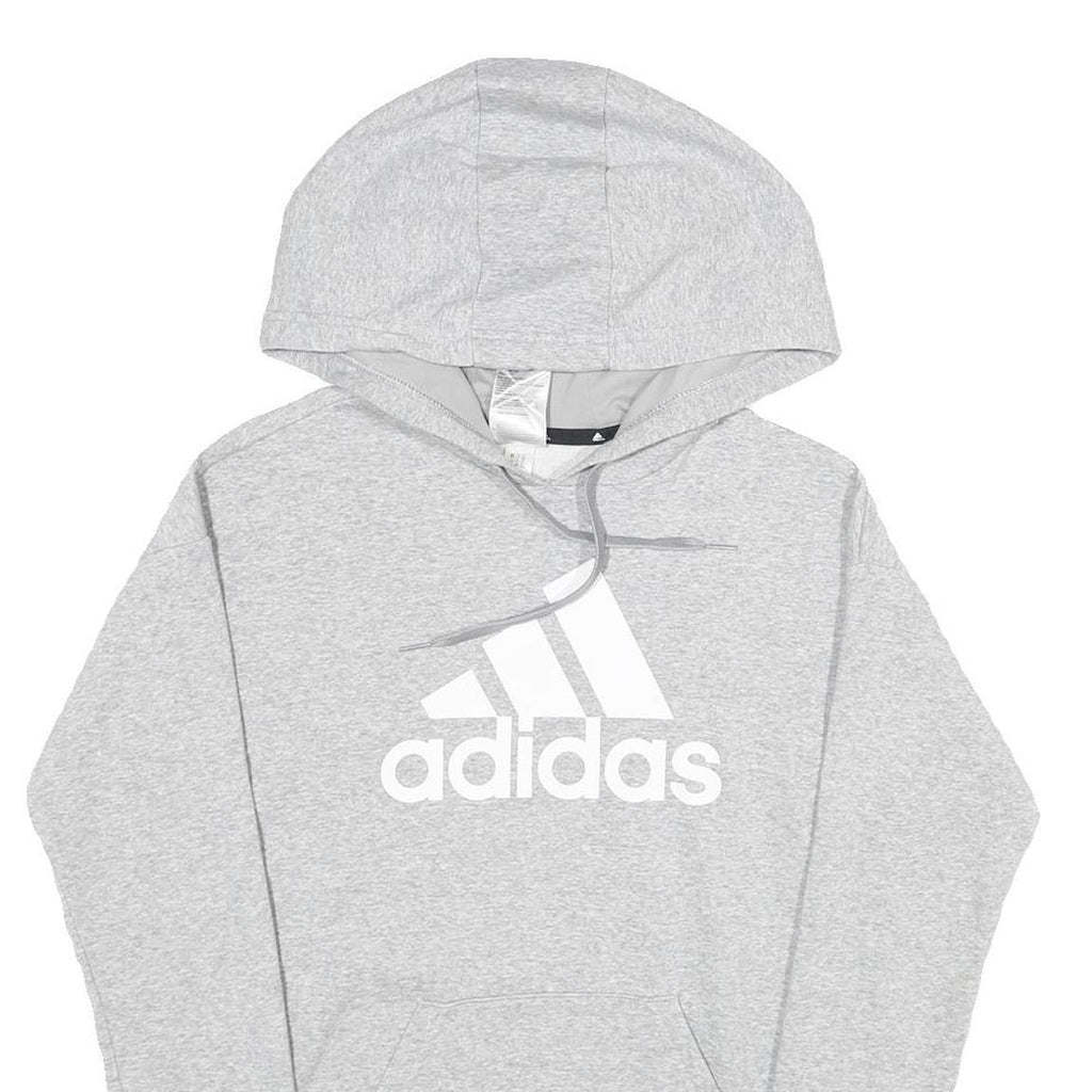 ADIDAS Womens Grey Hoodie XS Cotton Blend Casual Sportswear