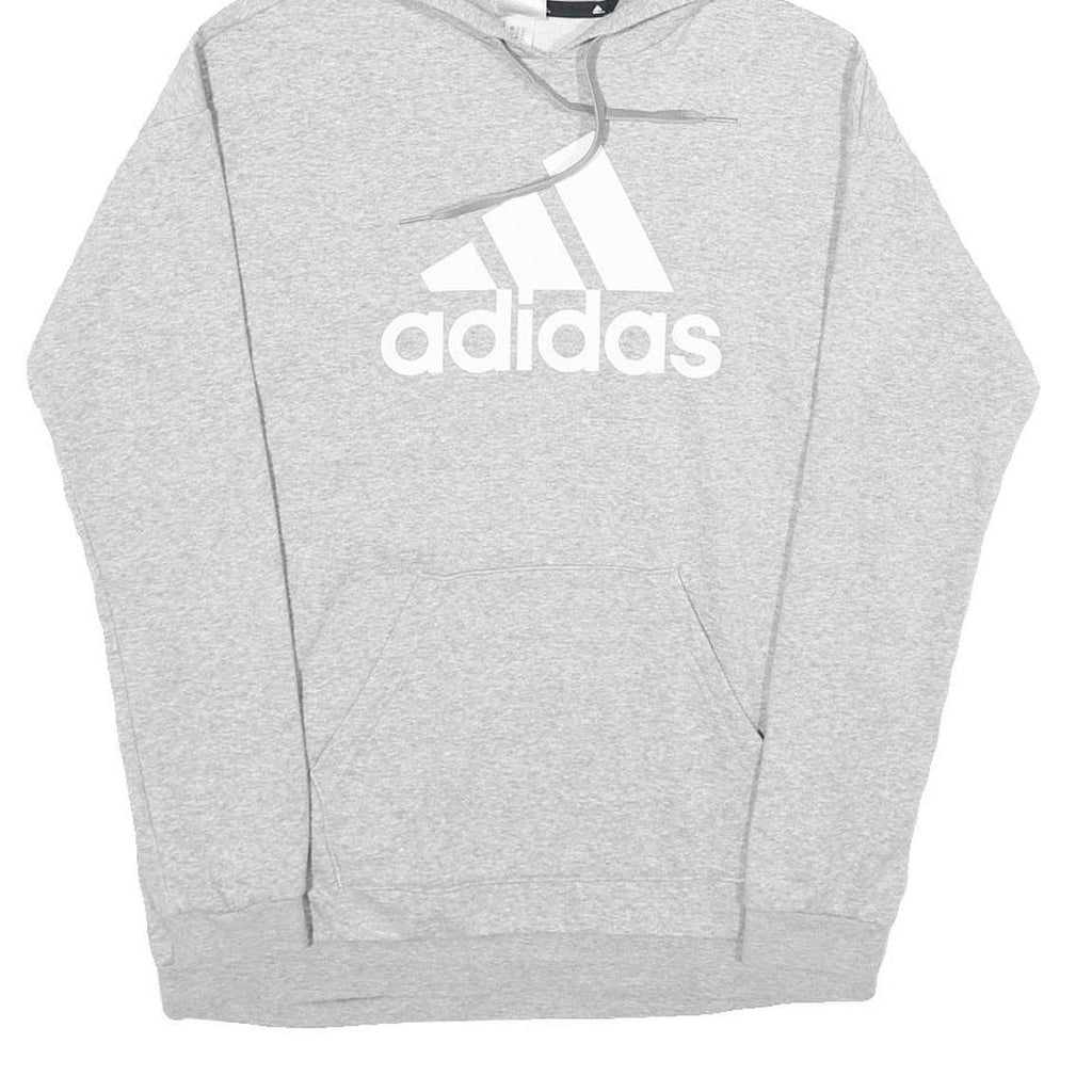ADIDAS Womens Grey Hoodie XS Cotton Blend Casual Sportswear