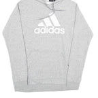 ADIDAS Womens Grey Hoodie XS Cotton Blend Casual Sportswear