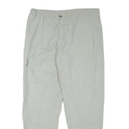 ALLSPORT Mens Relaxed Beige Trousers W36 L30 Zip Closure Casual Comfort