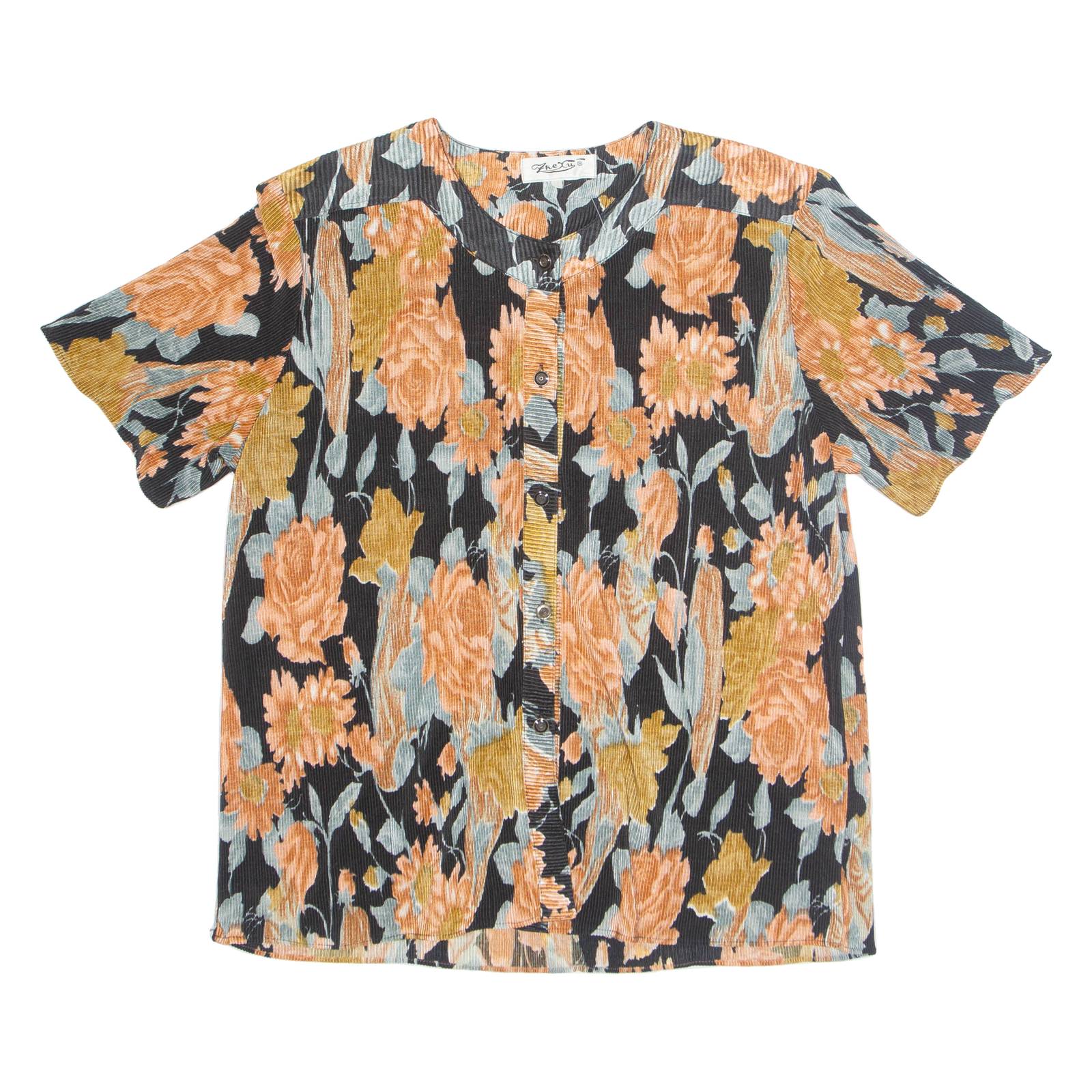 Womens Printed Blouse Pink Floral L